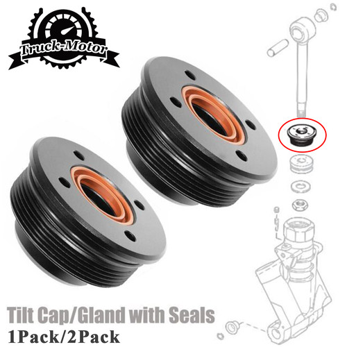 End cap tilt with - seals, for